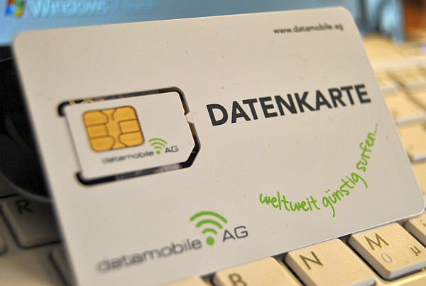 Datamobile Datenkarte: Der Internetzugang in nahezu allen Ländern.